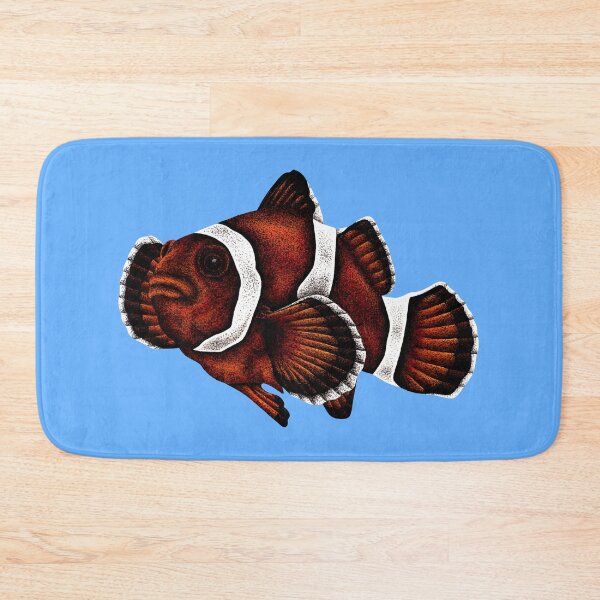 Item preview, Orange clownfish illustration designed and sold by LorenDowding.