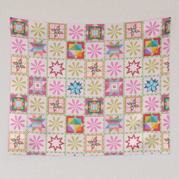 Item preview, Rainbow patch quilt designed and sold by Navitaloves.