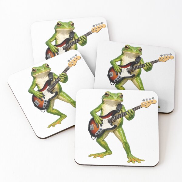 Item preview, Tree Frog Playing Guitar designed and sold by ELK20.