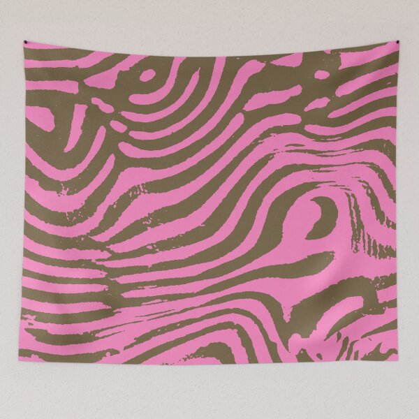 Item preview, Hot Pink Olive Zebra Stripe Pattern Bold Mod Boho Animal Stripe Abstract designed and sold by trajeado14.