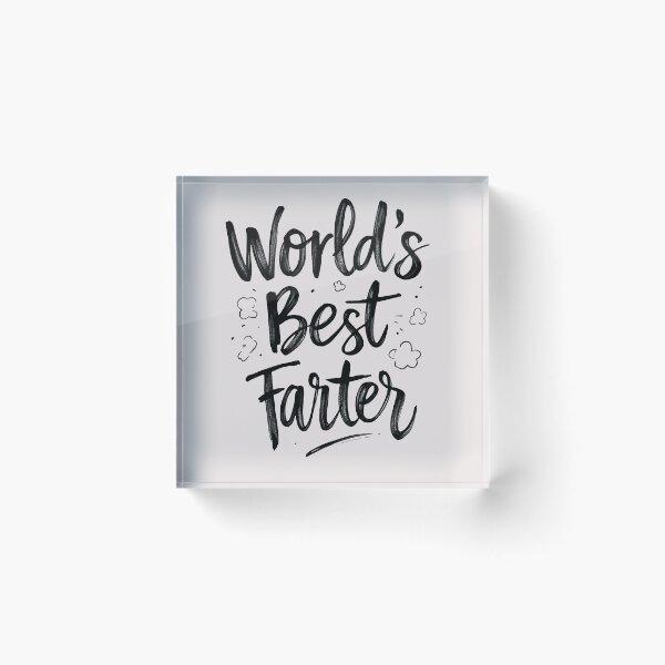 Item preview, World’s Best Farter Handwritten Text designed and sold by SteadyRolling.