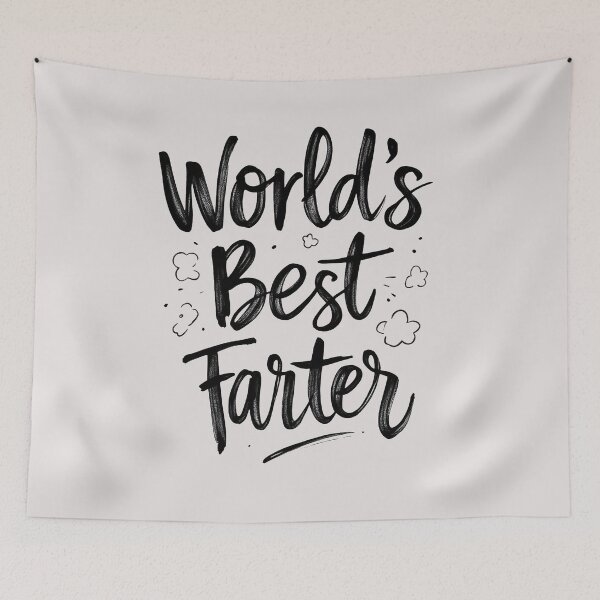 Item preview, World’s Best Farter Handwritten Text designed and sold by SteadyRolling.