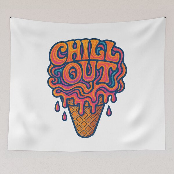 Item preview, Chill Out Psychedelic Ice Cream designed and sold by chromatalove.
