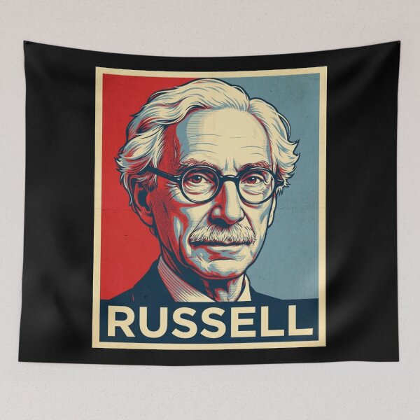 Item preview, Bertrand russell Hope Style Retro Poster Art designed and sold by DamianRoy88.