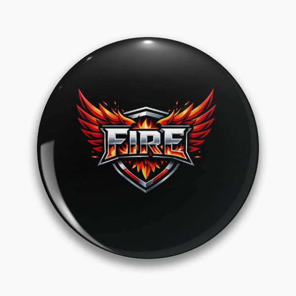 Item preview, FIRE Battle Royale Style Gaming Logo designed and sold by wanado.
