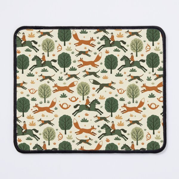 Item preview, Fox Hunt Seamless Pattern Modern Equestrian Illustration designed and sold by KiwiRider.