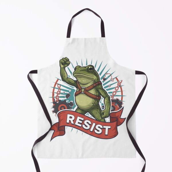Item preview, Resist Frog Illustration Bold Political Art designed and sold by EchoPrint Co..