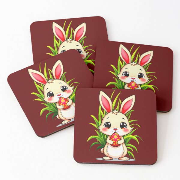 Artikelvorschau, Cute Easter Bunny Holding Egg entworfen und verkauft von Topoartispp.