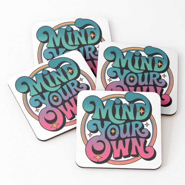 Item preview, Mind Your Own – Retro Bold Statement Design designed and sold by NewUSShop.