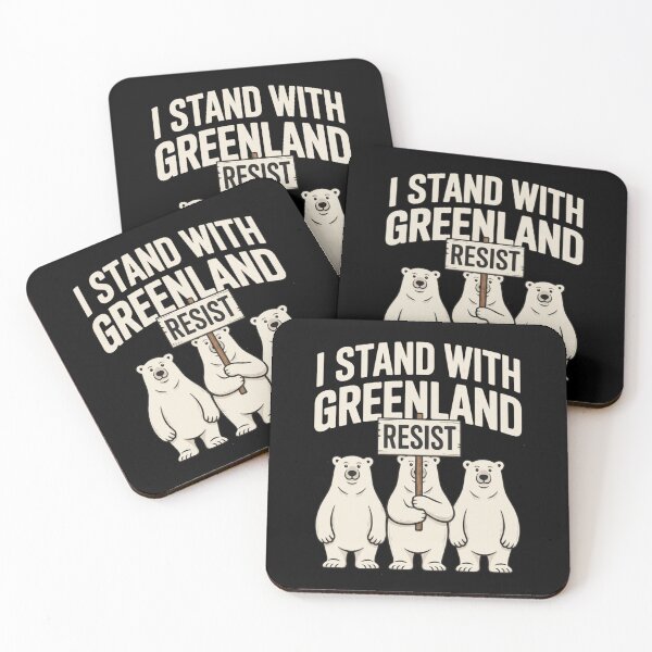 Item preview, I Stand with Greenland Protest Polar Bear Greenland Denmark designed and sold by Meryem Mamouni.
