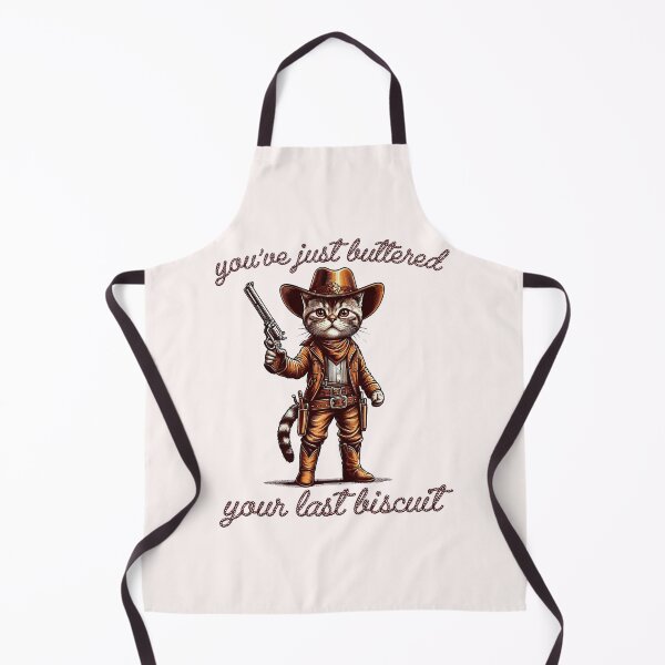 Item preview, You've Just Buttered Your Last Biscuit Meowdy Cat Cowboy  designed and sold by FrankIsabel.