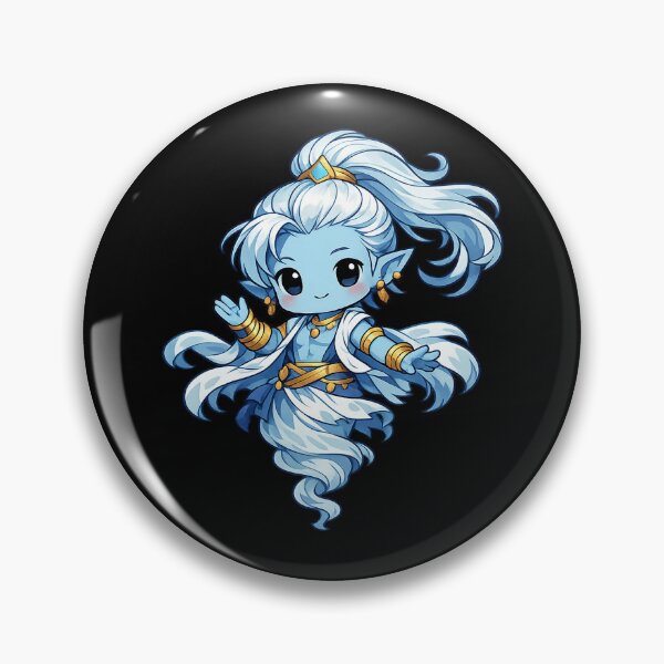 Item preview, Djinn, monstruo de RPG, diseño kawaii lindo designed and sold by shadow-bloom.