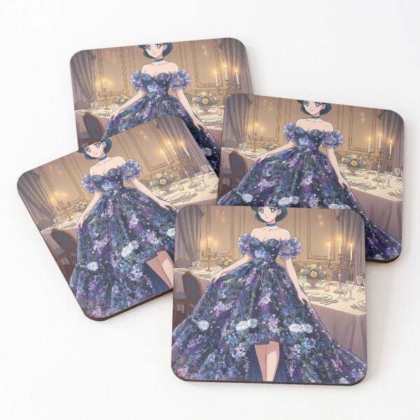 Item preview, Sailor Mercury in Floral designed and sold by Solace Sparkles.