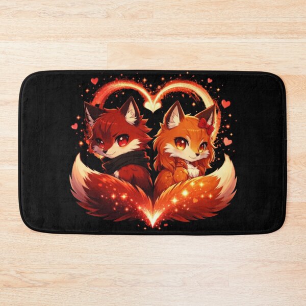 Item preview, Fox Love Magic – Anime Valentine Couple designed and sold by CutePearlStudio.