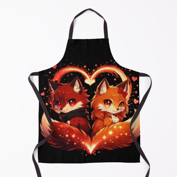 Item preview, Fox Love Magic – Anime Valentine Couple designed and sold by CutePearlStudio.