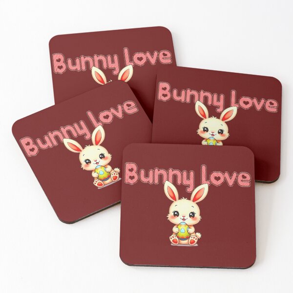 Item preview, Bunny Love – Cute Easter Bunny Design designed and sold by Topoartispp.