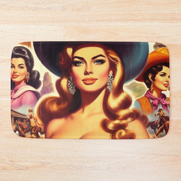 Item preview, Cute Retro Rodeo Girl designed and sold by PulpVintage.