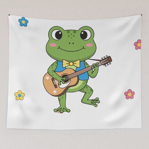 Item preview, frog playing banjo designed and sold by ELK20.