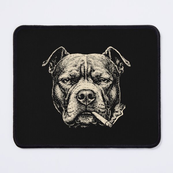 Item preview, Funny Smoking Pitbull Vintage Y2K Grunge Aesthetic designed and sold by CleoJames.
