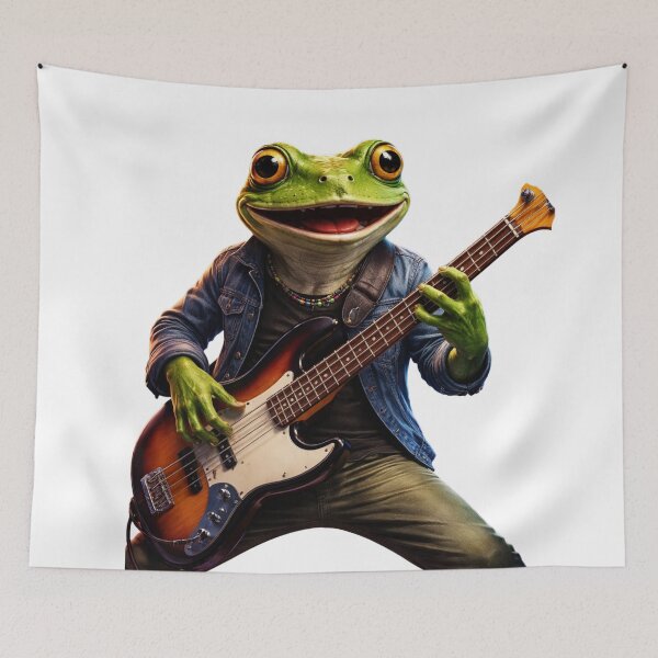 Item preview, frog playing banjo designed and sold by ELK20.