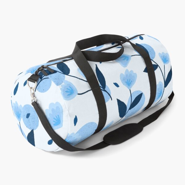 Item preview, Blue retro flowers designed and sold by Home Cyn Home.