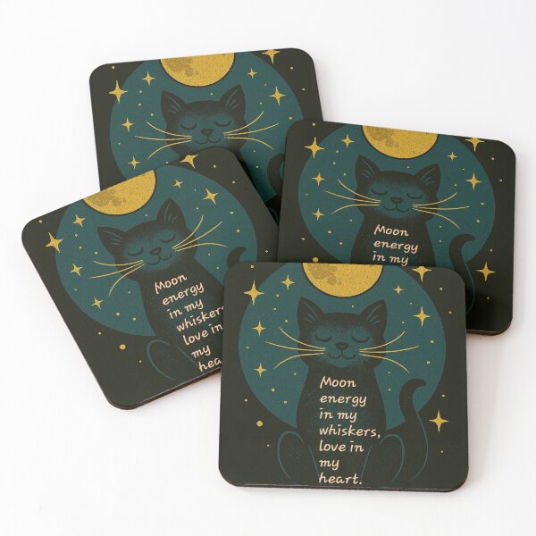 Item preview, Moon Energy in My Whiskers designed and sold by Perfect Imperfections .