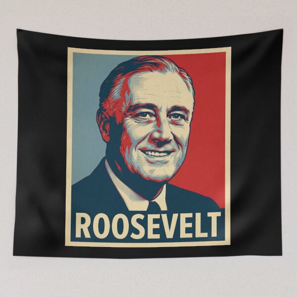 Item preview, Franklin D. Roosevelt Hope Style Retro Poster Art designed and sold by DamianRoy88.