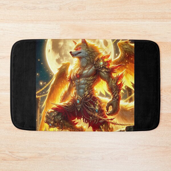 Item preview, Golden Dragon Wolf designed and sold by GalleryBrisArt.