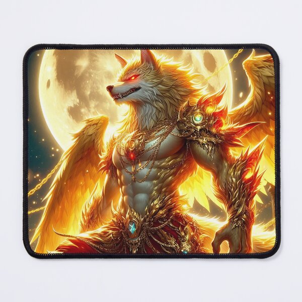 Item preview, Golden Dragon Wolf designed and sold by GalleryBrisArt.