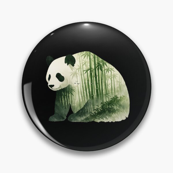 Item preview, Double Exposure Panda in Bamboo Forest designed and sold by optimusprime39.