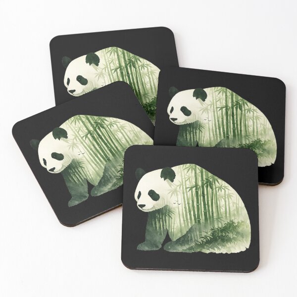 Item preview, Double Exposure Panda in Bamboo Forest designed and sold by optimusprime39.