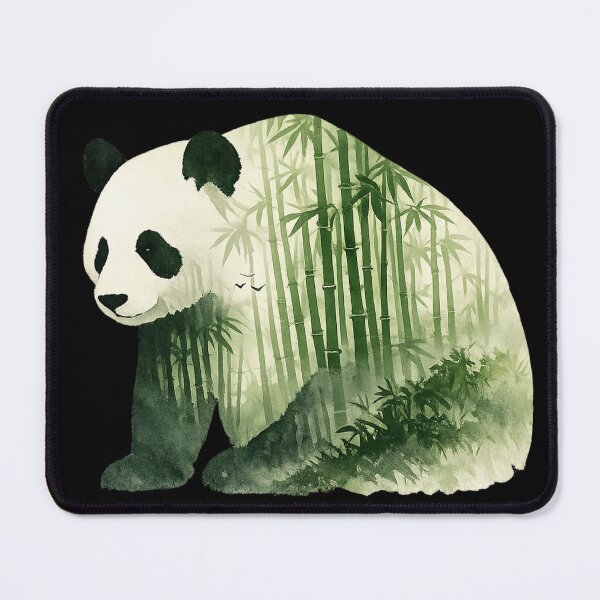 Item preview, Double Exposure Panda in Bamboo Forest designed and sold by optimusprime39.