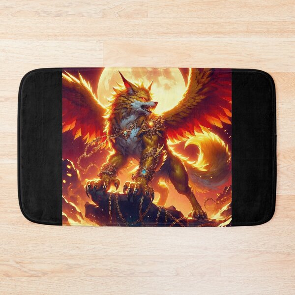 Item preview, Golden Dragon Wolf designed and sold by GalleryBrisArt.