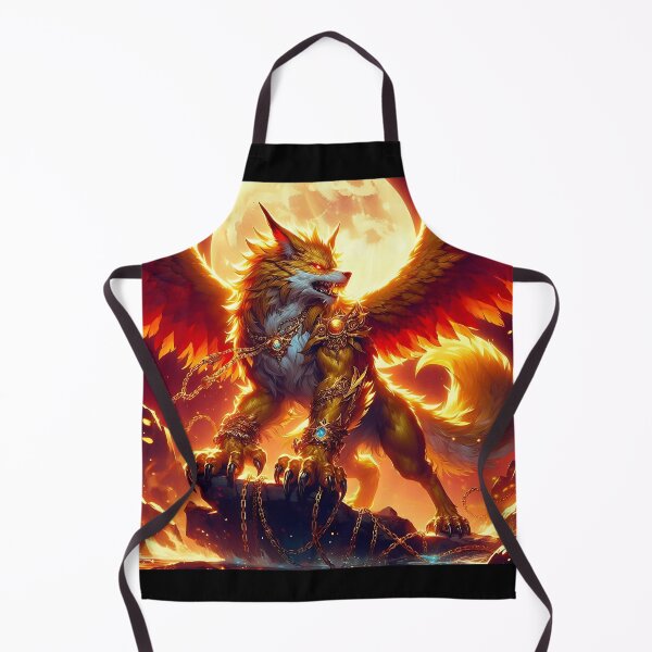 Item preview, Golden Dragon Wolf designed and sold by GalleryBrisArt.