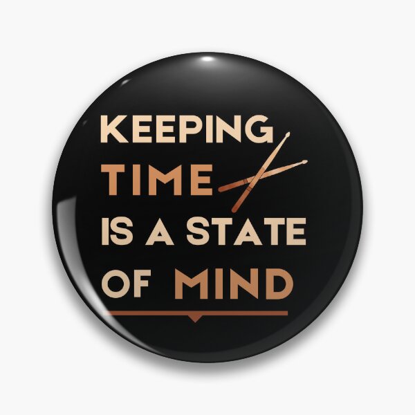 Item preview, Drummer T-Shirt - Keeping Time Is A State Of Mind - Percussion Gift designed and sold by Rhythm Thru Art .