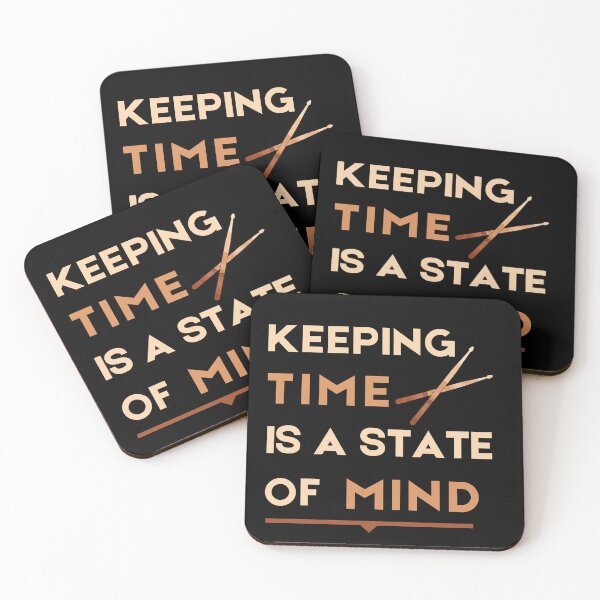 Item preview, Drummer T-Shirt - Keeping Time Is A State Of Mind - Percussion Gift designed and sold by Rhythm Thru Art .