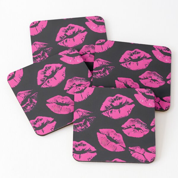 Item preview, Hot Pink Lipstick Kiss Art – Bold Graphic Design Valentines Day designed and sold by Rhym3Zone.