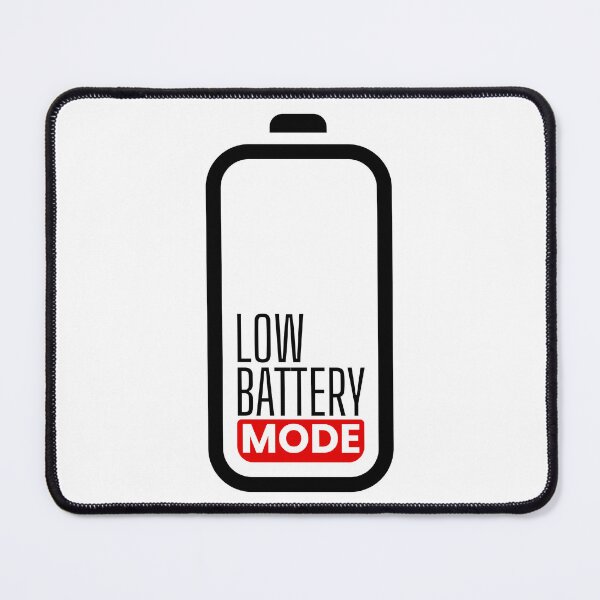 Item preview, Low Battery Mode - Funny Relatable Introvert Mood Graphic designed and sold by Sparkledust Creations.