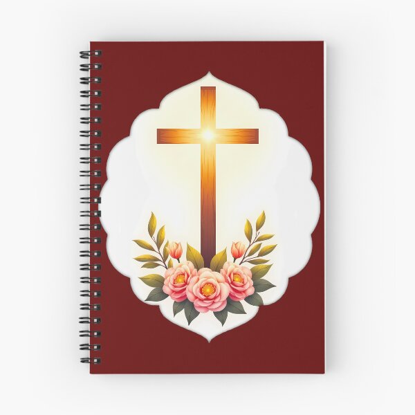 Item preview, Christian Easter Cross with Flowers – Faith Art designed and sold by Topoartispp.