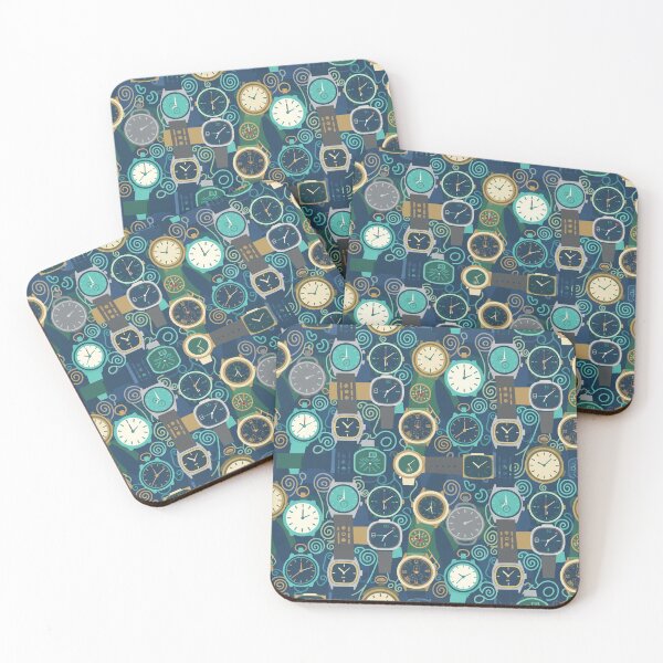 Item preview, Vintage Timepiece Horology Seamless Pattern Watch Collector Art designed and sold by KiwiRider.