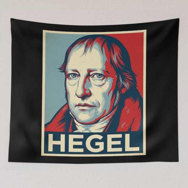 Item preview, Georg Wilhelm Friedrich Hegel Hope Style Retro Poster Art designed and sold by DamianRoy88.