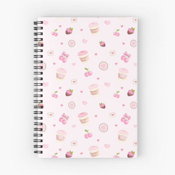 Item preview, Coffee Is My Valentine Cute Pink Seamless Pattern pink designed and sold by Sunnyneststudio.