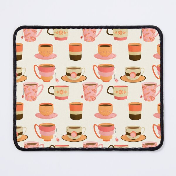 Item preview, Orange and pink tea cups designed and sold by Home Cyn Home.