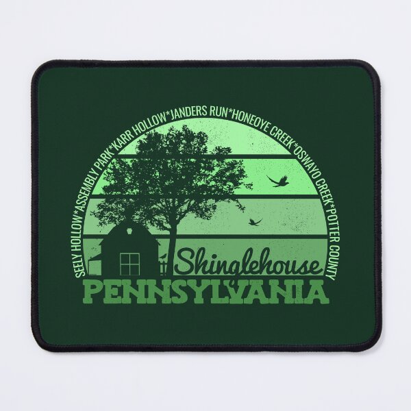 Item preview, Shinglehouse Pennsylvania Sunset Retro Vintage Local Pride Logo designed and sold by CRHPOD20.