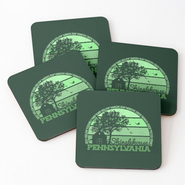 Item preview, Shinglehouse Pennsylvania Sunset Retro Vintage Local Pride Logo designed and sold by CRHPOD20.