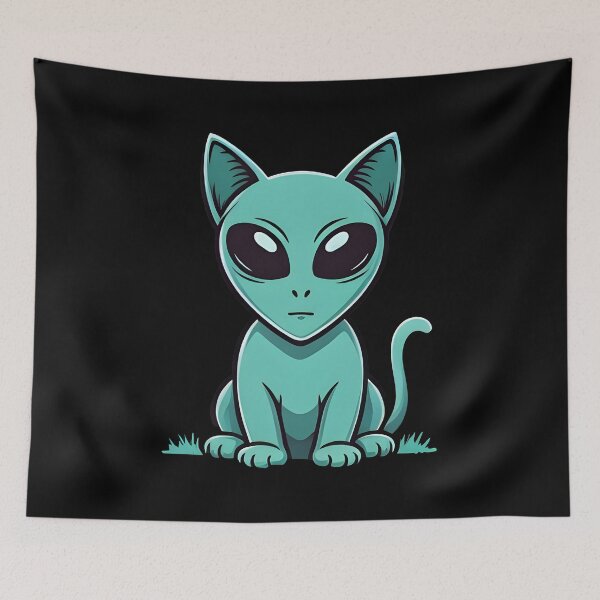 Item preview, Funny cat Alien designed and sold by Uglyandcute.
