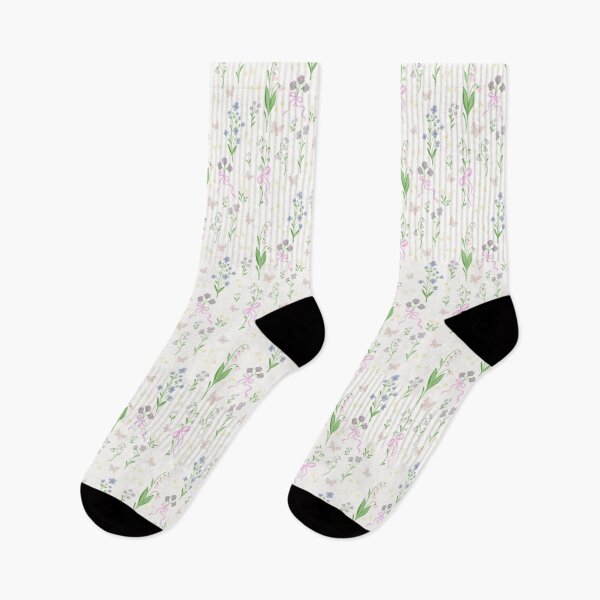 Aperçu de l'œuvre Jardin de fleurs et de nœuds – Motif sans couture champêtre floral doux créée et vendue par Sunnyneststudio.