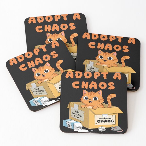 Artikelvorschau, Adoptiere eine Chaos-Cartoon-Katze entworfen und verkauft von 7She.