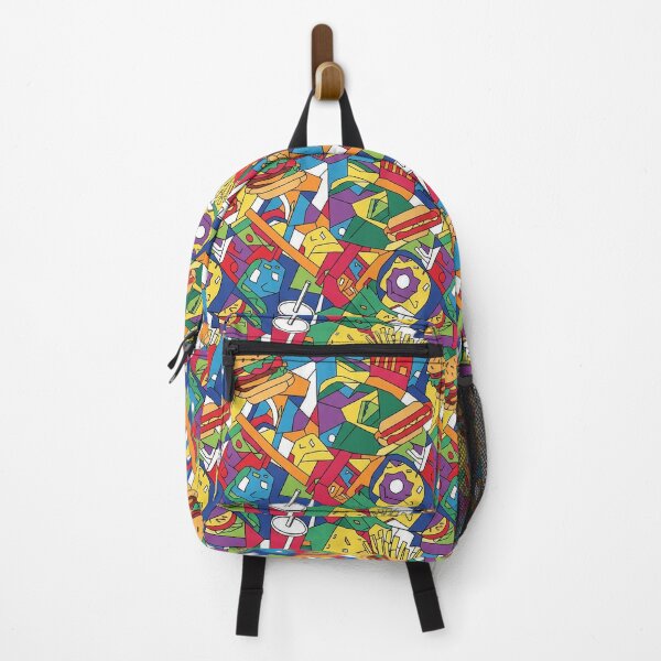 Item preview, Fast Food Pop Art Geometric Seamless Pattern Foodie Junk Food designed and sold by KiwiRider.