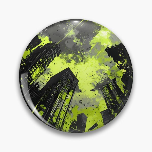 Item preview, Apocalyptic Cityscape with Green Hues designed and sold by 7She.